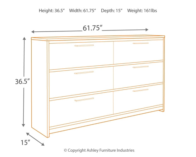 Baystorm Six Drawer Dresser