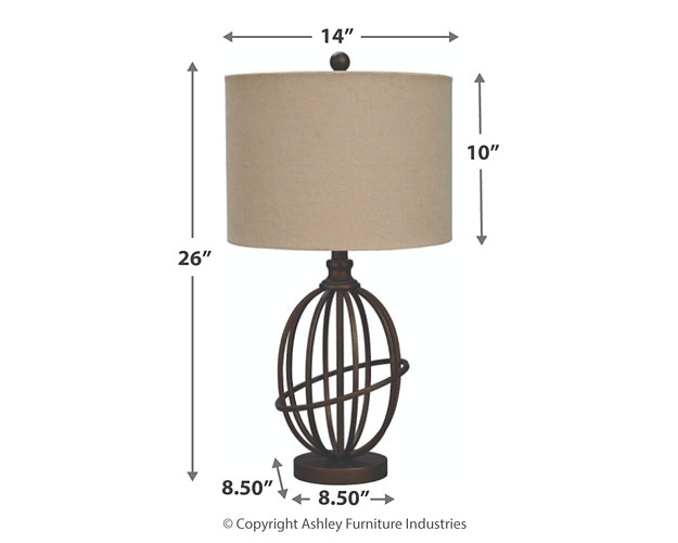 Manasa Metal Table Lamp (1/CN)