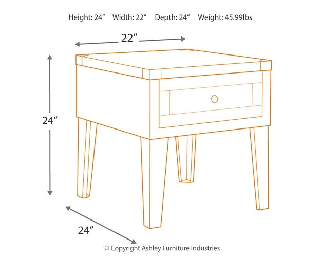 Chazney Rectangular End Table