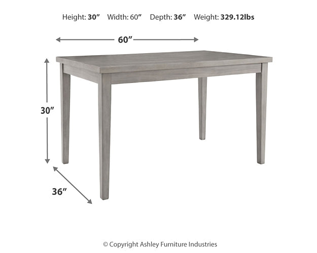 Parellen Rectangular Dining Room Table