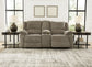 Draycoll DBL Rec Loveseat w/Console