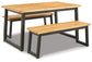 Town Wood Dining Table Set (3/CN)