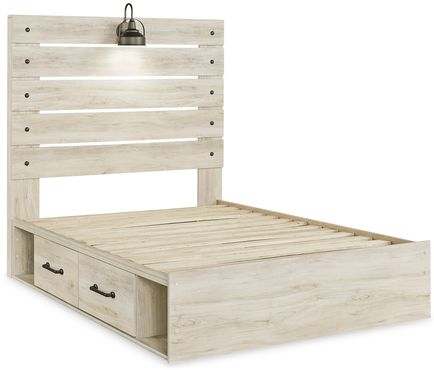 Cambeck  Panel Bed With 2 Storage Drawers With Dresser