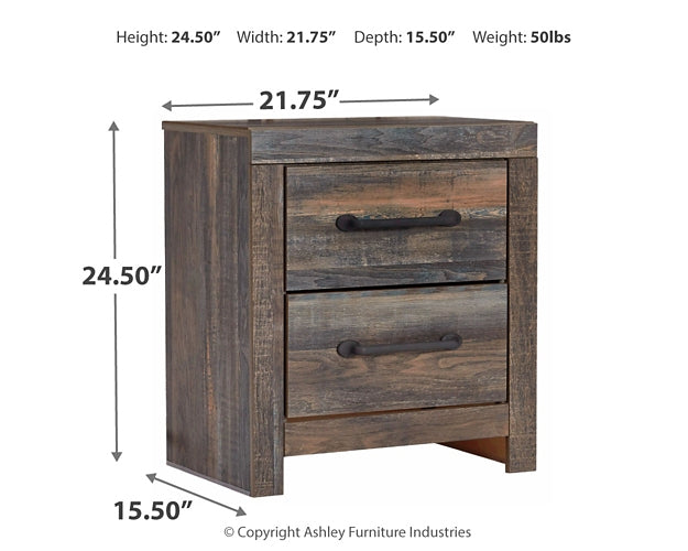 Drystan King Panel Bed with Storage with Mirrored Dresser, Chest and 2 Nightstands