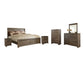 Juararo Queen Panel Bed with Mirrored Dresser, Chest and 2 Nightstands