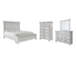 Kanwyn Queen Panel Bed with Storage with Mirrored Dresser and Chest