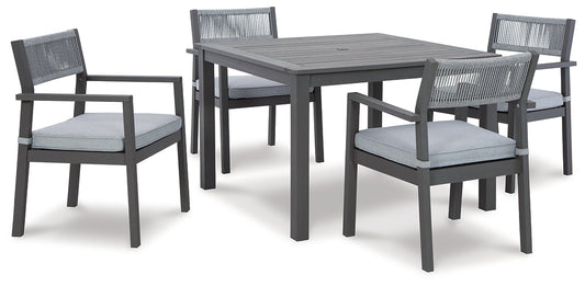 Eden Town Outdoor Dining Table and 4 Chairs