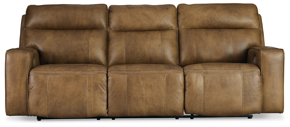 Game Plan PWR REC Sofa with ADJ Headrest