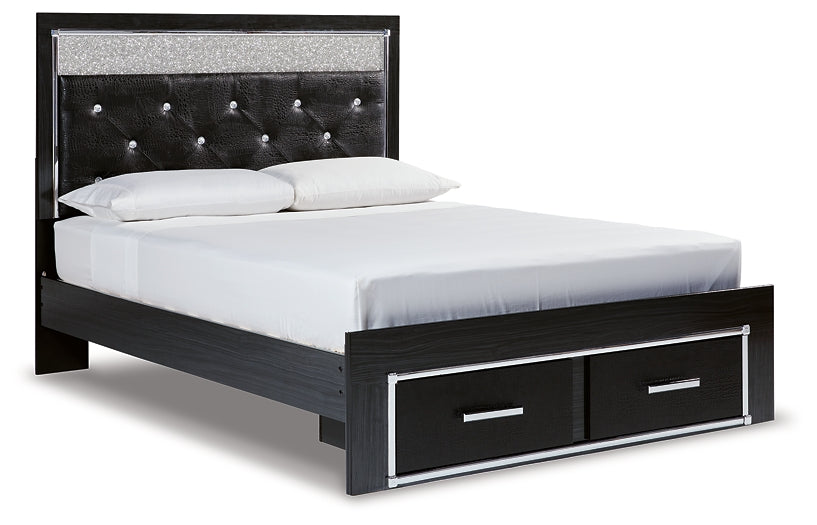 Kaydell  Upholstered Panel Storage Platform Bed