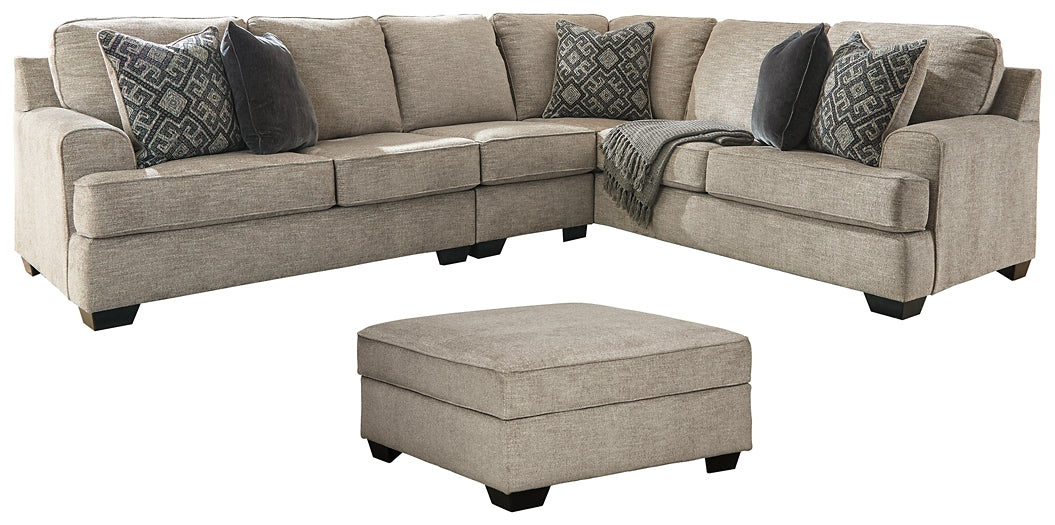 Bovarian 3-Piece Sectional with Ottoman