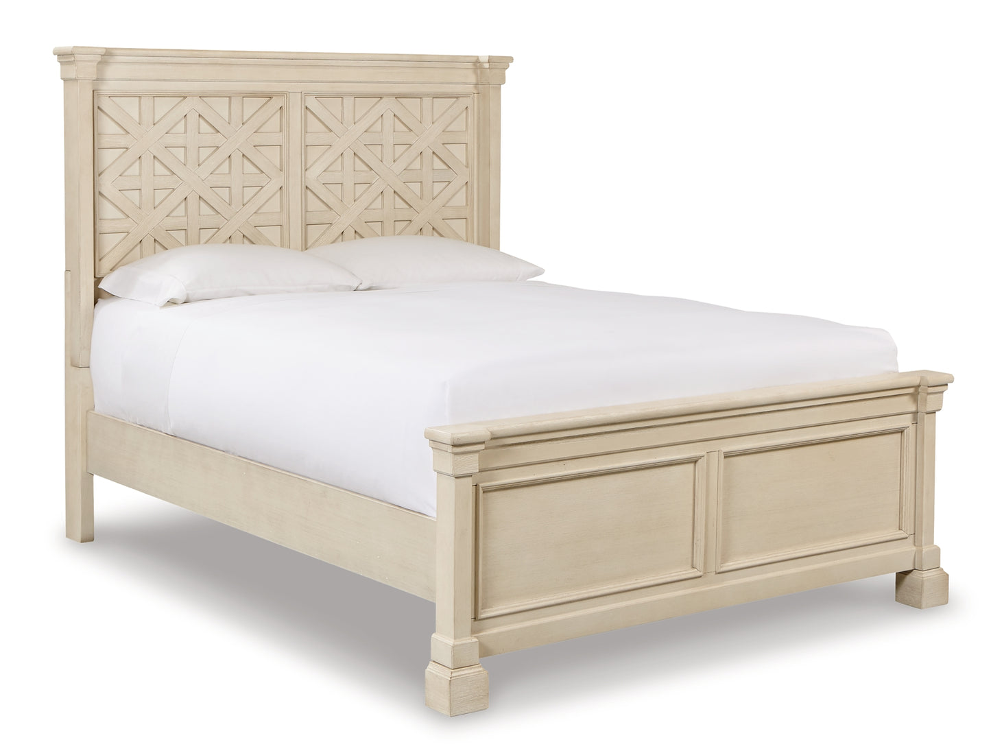 Bolanburg Queen Panel Bed with Mirrored Dresser and Chest