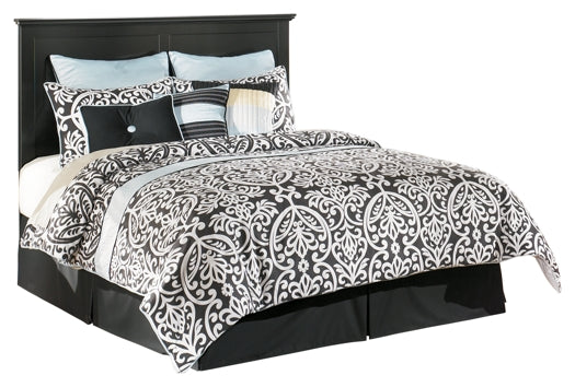 Maribel Queen/Full Panel Headboard with Mirrored Dresser