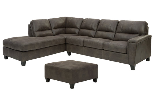 Navi 2-Piece Sectional with Ottoman