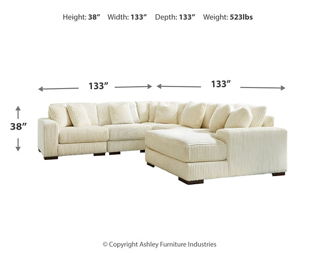 Lindyn 5-Piece Sectional with Ottoman