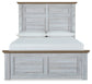 Haven Bay Queen Panel Bed with Mirrored Dresser and Chest