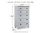 Haven Bay Queen Panel Bed with Mirrored Dresser and Chest