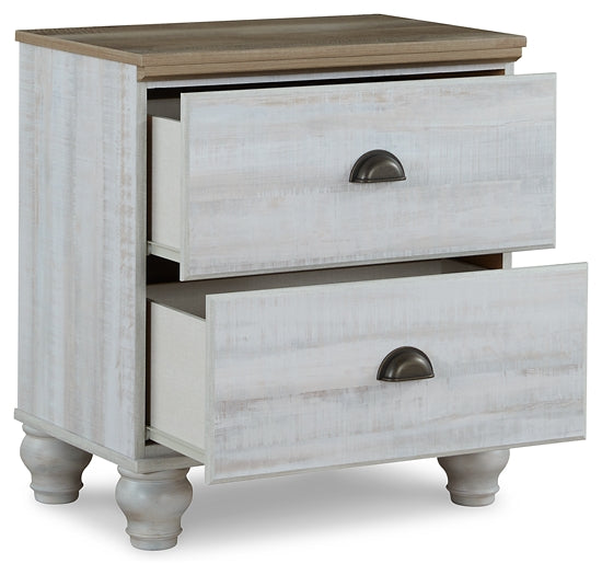 Haven Bay King Panel Storage Bed with Mirrored Dresser, Chest and Nightstand