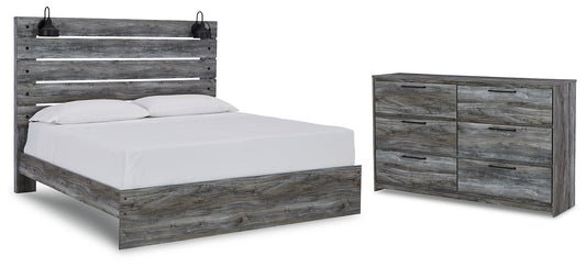 Baystorm King Panel Bed with Dresser