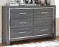 Lodanna Full Panel Bed with 2 Storage Drawers with Dresser