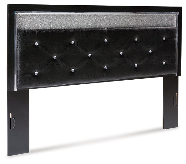 Kaydell King Upholstered Panel Headboard with Dresser