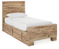 Hyanna  Panel Bed With 1 Side Storage