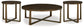 Balintmore Coffee Table with 2 End Tables