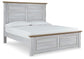 Haven Bay King Panel Bed with Mirrored Dresser