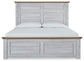 Haven Bay King Panel Bed with Mirrored Dresser