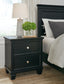 Lanolee Full Panel Bed with Mirrored Dresser, Chest and 2 Nightstands