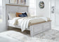 Haven Bay King Panel Bed with Mirrored Dresser