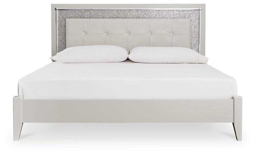 Zyniden Queen Upholstered Panel Bed