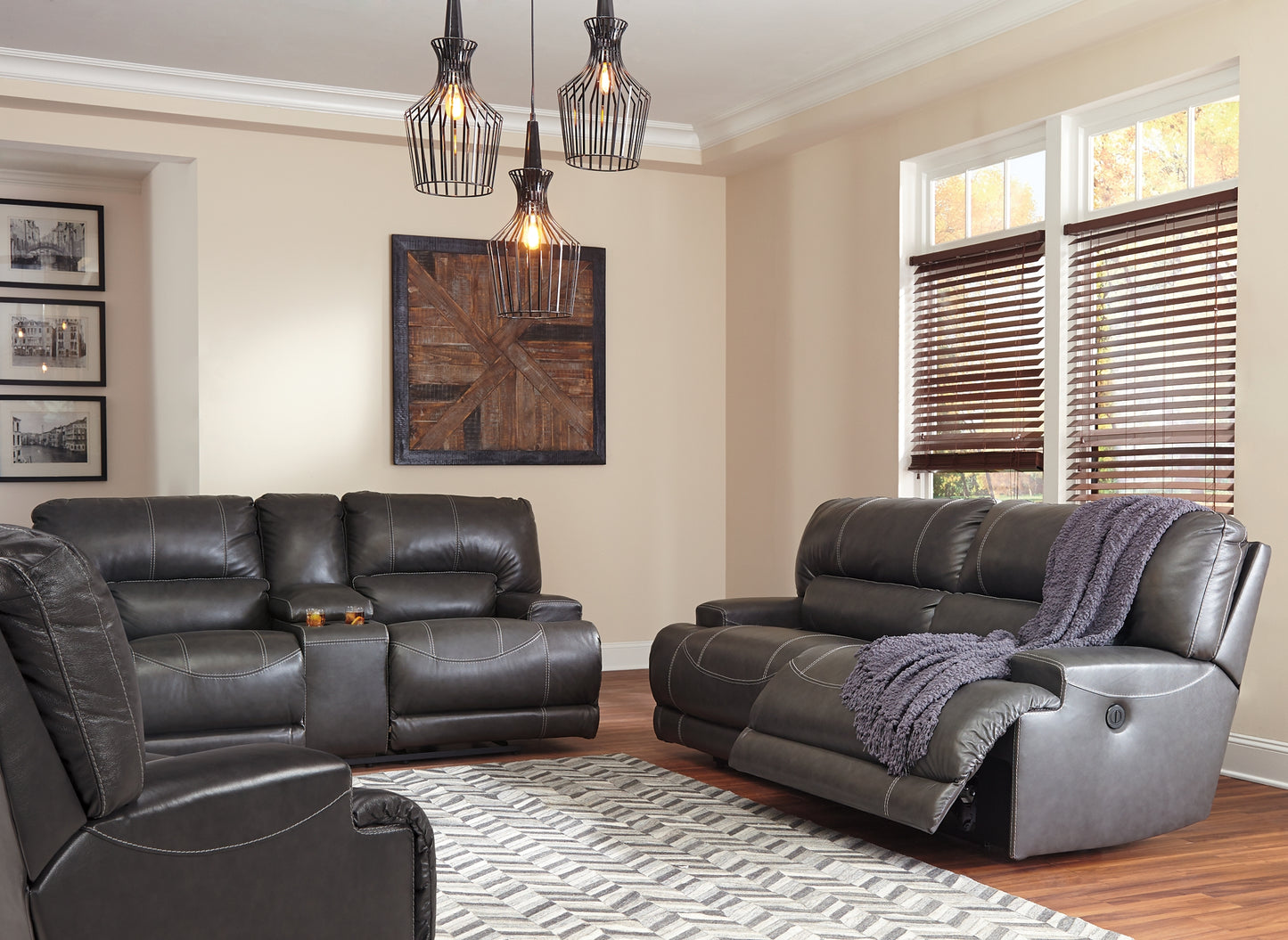 McCaskill Sofa, Loveseat and Recliner