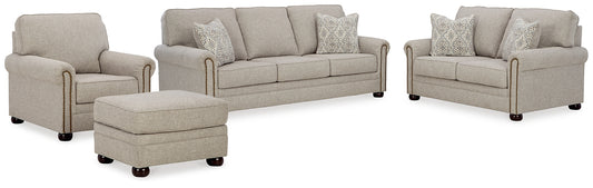 Gaelon Sofa, Loveseat, Chair and Ottoman