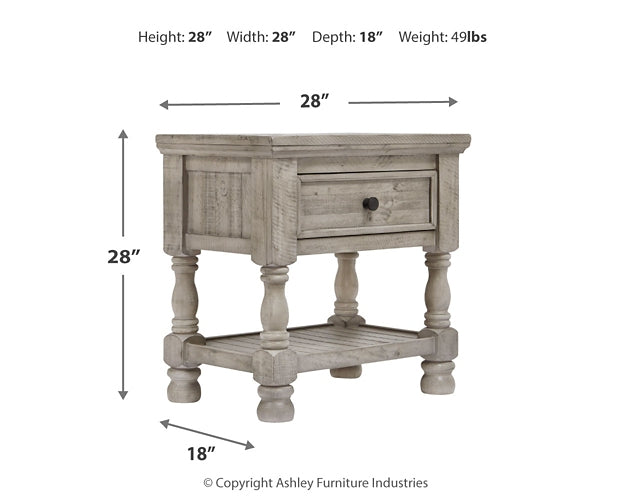 Harrastone King Panel Bed with Mirrored Dresser, Chest and Nightstand