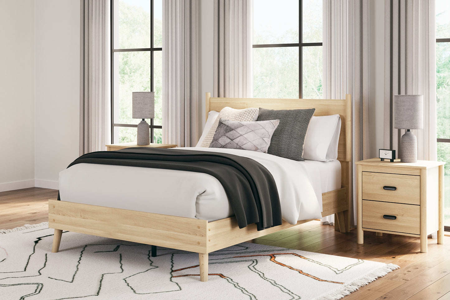 Cabinella  Platform Panel Bed