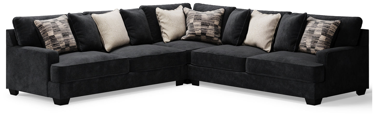 Lavernett 3-Piece Sectional with Ottoman