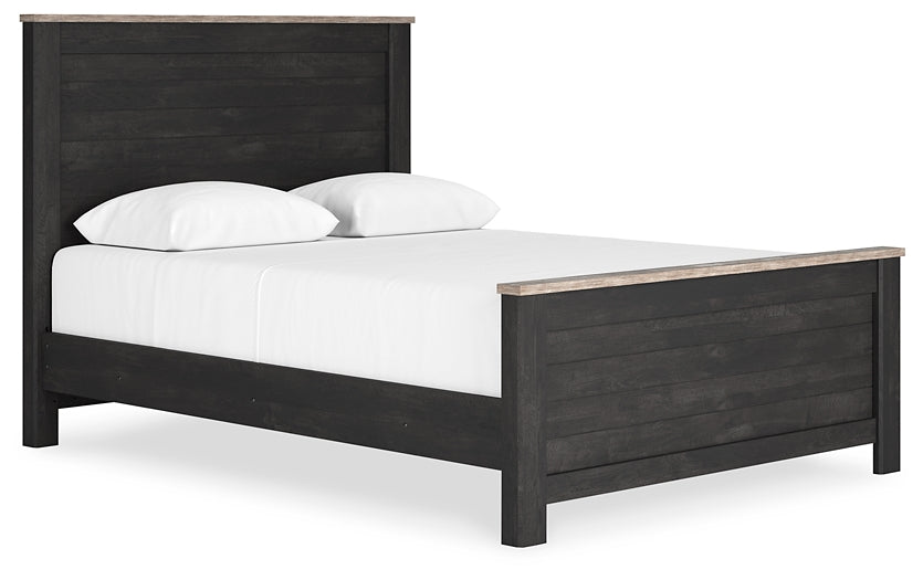 Nanforth Queen Panel Bed with Dresser and Nightstand