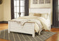 Willowton Queen Panel Bed with Mirrored Dresser and Nightstand