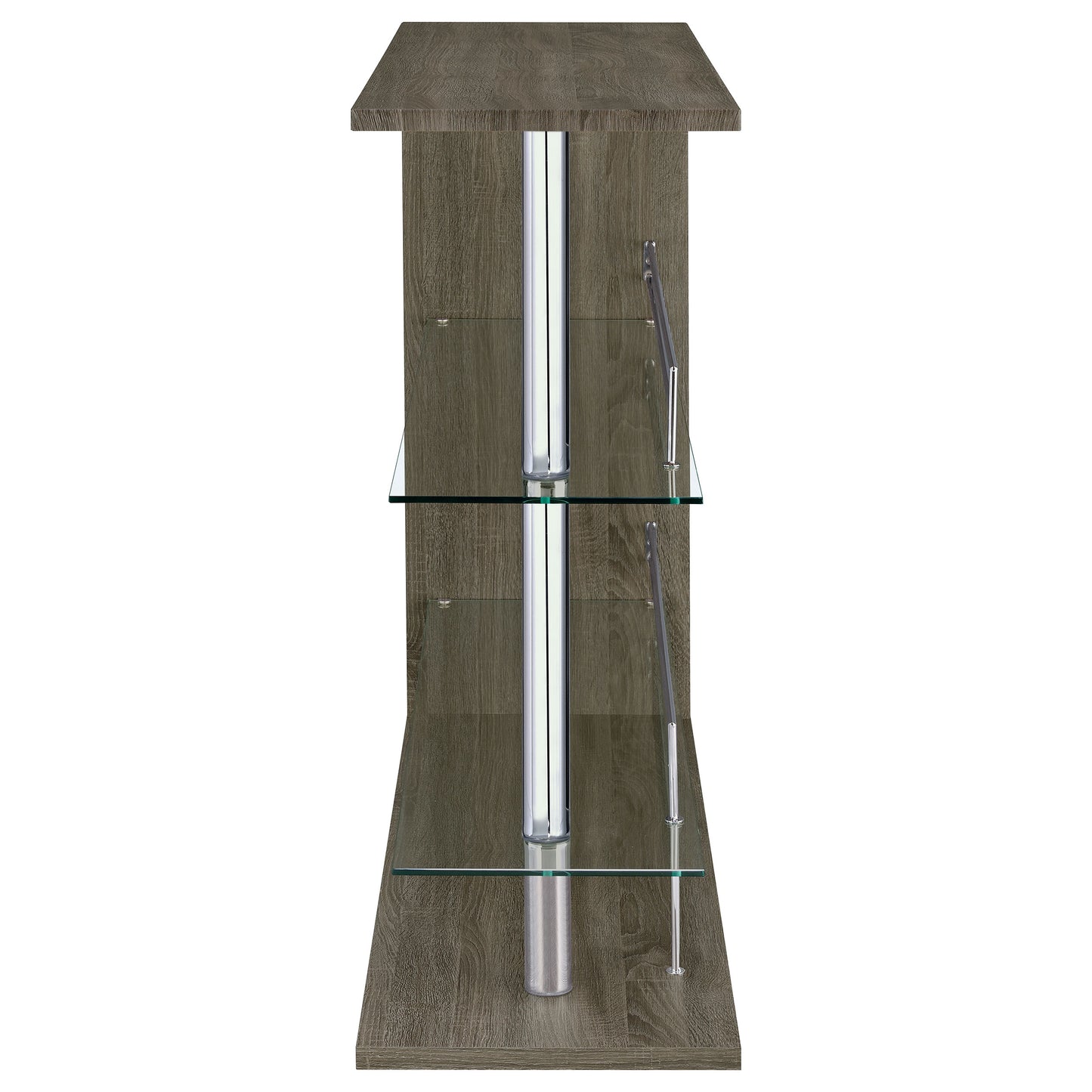 Prescott Rectangular Home Bar Table Weathered Grey