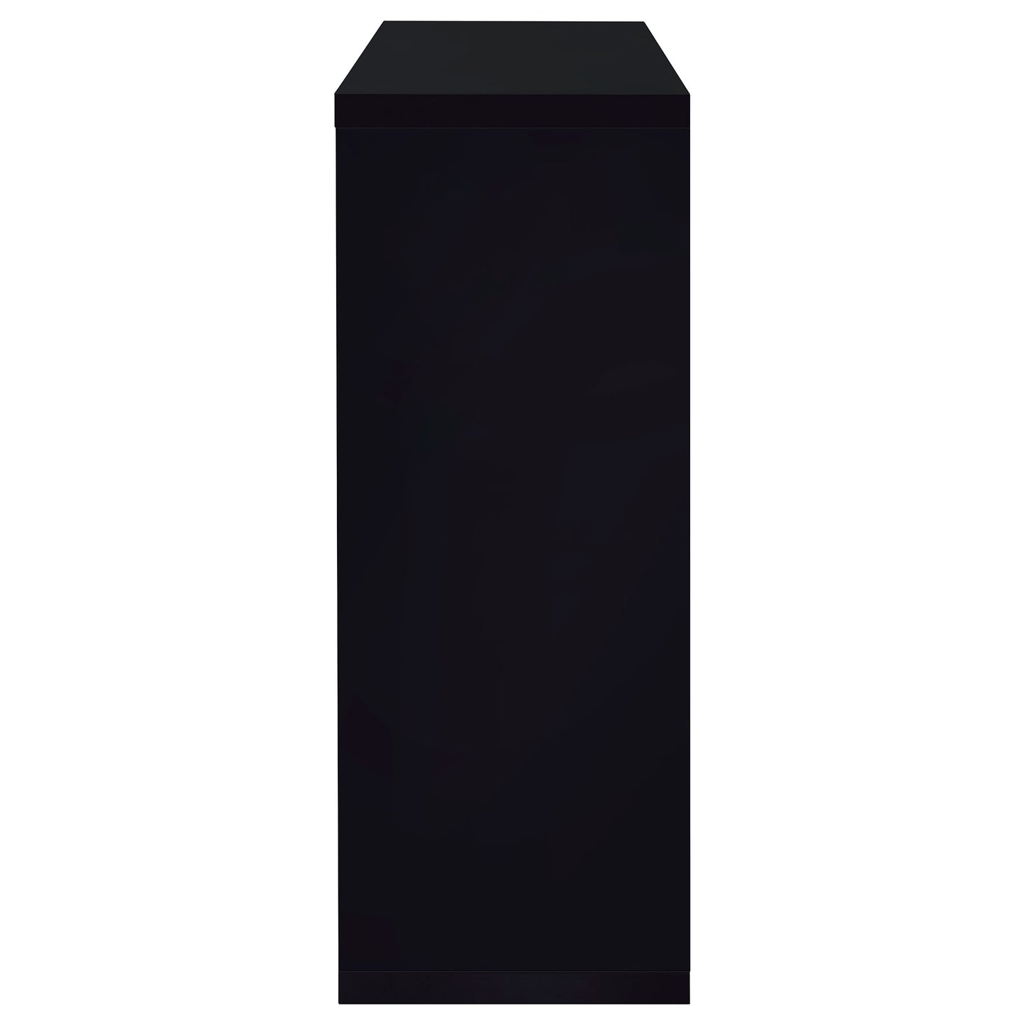 Prescott Rectangular Home Wine Table Black High Gloss