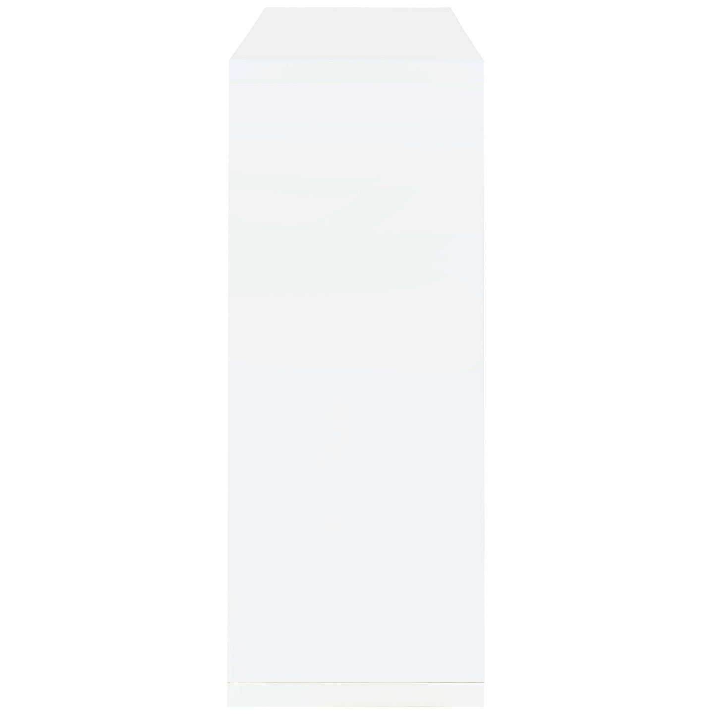 Prescott Rectangular Home Bar Table White High Gloss