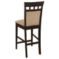 Gabriel Closed Back Counter Chair Cappuccino (Set of 2)