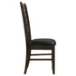 Dalila Wood Dining Side Chair Cappuccino (Set of 2)