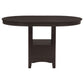 Lavon Oval 60-inch Extension Counter Dining Table Espresso