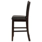 Lavon Wood Counter Chair Black and Espresso (Set of 2)