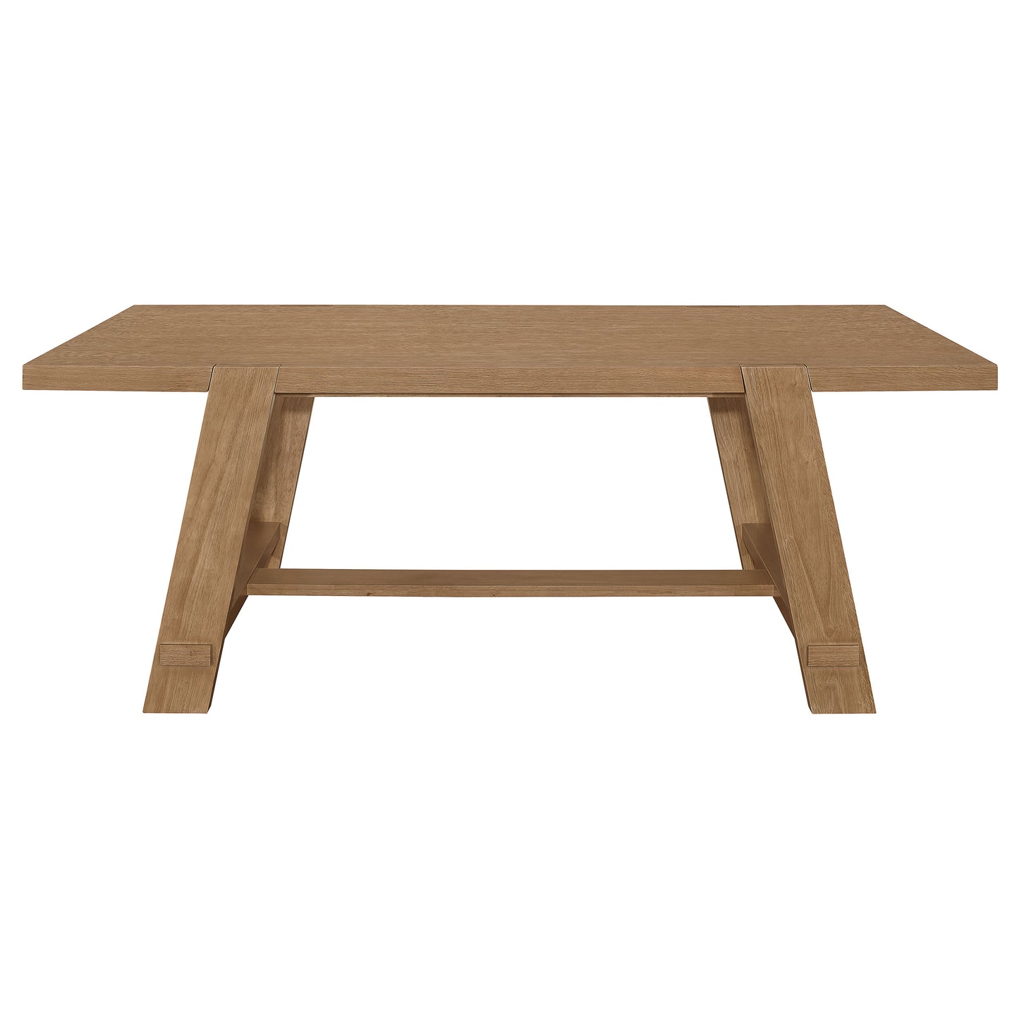 Sharon Rectangular 84-inch Wood Trestle Dining Table Brown