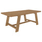 Sharon Rectangular 84-inch Wood Trestle Dining Table Brown