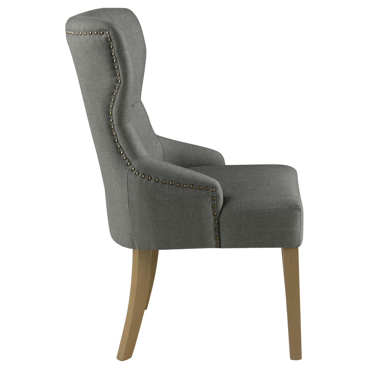 Baney Tufted Upholstered Dining Chair Grey and Rustic Grey