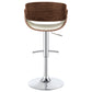 Dana Adjustable Bar Stool Ecru and Chrome