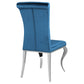 Betty Velvet Upholstered Dining Side Chair Blue (Set of 4)